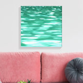 Abstracte #3: Groene Shimmer Canvas Afdruk (Insitu (Woonkamer))