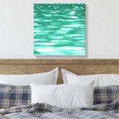 Abstracte #3: Groene Shimmer Canvas Afdruk (Insitu (Slaapkamer))