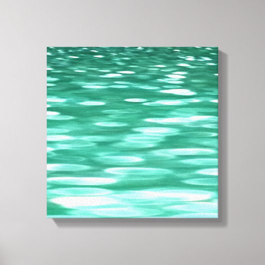 Abstracte #3: Groene Shimmer Canvas Afdruk (Voorkant)