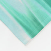 Abstracte #3: Groene Shimmer Fleece Deken (Hoek)