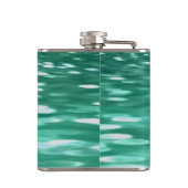 Abstracte #3: Groene Shimmer Heupfles (Achterkant)