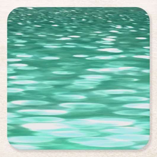 Abstracte #3: Groene Shimmer Kartonnen Onderzetters (Voorkant)