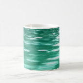 Abstracte #3: Groene Shimmer Koffiemok (Center)