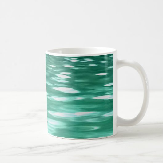 Abstracte #3: Groene Shimmer Koffiemok (Rechts)