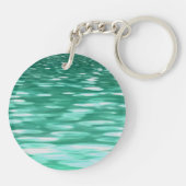 Abstracte #3: Groene Shimmer Sleutelhanger (Achterkant)