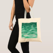 Abstracte #3: Groene Shimmer Tote Bag (Voorkant (product))