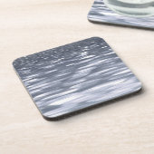 Abstracte #3: Gunmetal shimmer Bier Onderzetter (Linkerzijde)