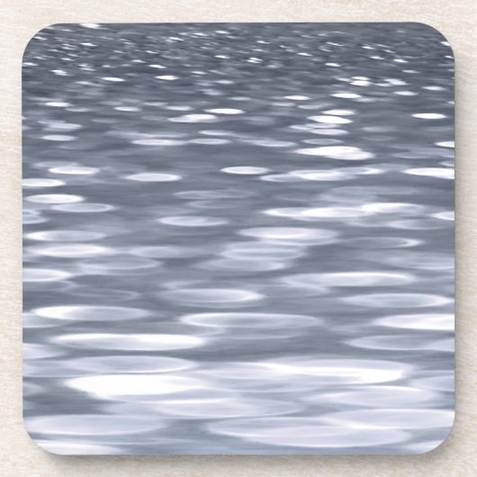 Abstracte #3: Gunmetal shimmer Bier Onderzetter (Voorkant)