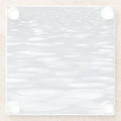 Abstracte #3: Gunmetal shimmer Glazen Onderzetter (Achterkant)