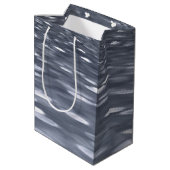 Abstracte #3: Gunmetal shimmer Medium Cadeauzakje (Achterkant Gekanteld)