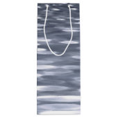 Abstracte #3: Gunmetal shimmer Wijn Cadeautas (Achterkant)