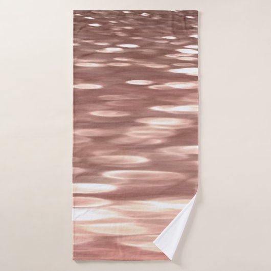 Abstracte #3: Koper Roos Gold-immer Badhanddoek (Badhanddoek)