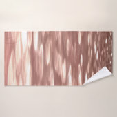 Abstracte #3: Koper Roos Gold-immer Badhanddoek (Badhanddoek)
