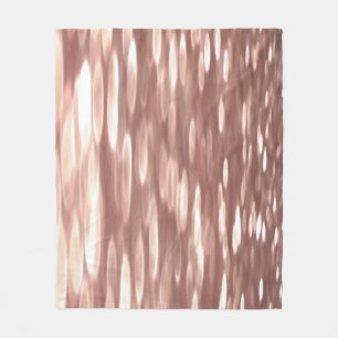 Abstracte #3: Koper Roos Gold-immer Fleece Deken