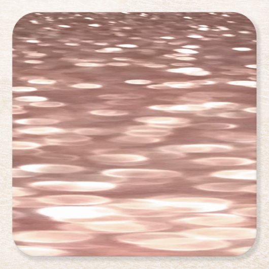 Abstracte #3: Koper Roos Gold-immer Kartonnen Onderzetters (Voorkant)