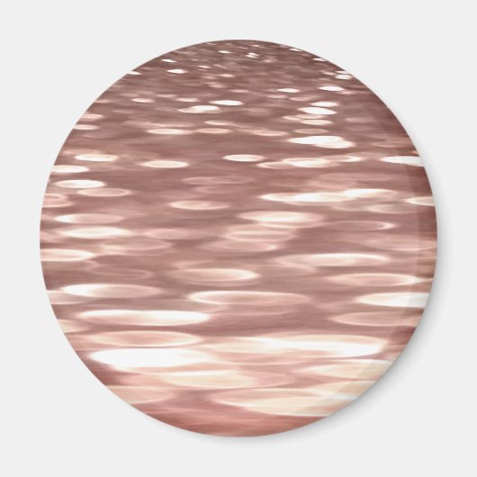 Abstracte #3: Koper Roos Gold-immer Magneet (Voorkant)