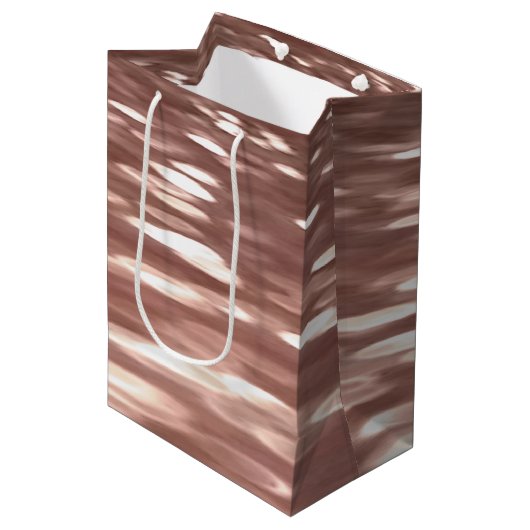 Abstracte #3: Koper Roos Gold-immer Medium Cadeauzakje (Voorkant Gekanteld)