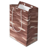 Abstracte #3: Koper Roos Gold-immer Medium Cadeauzakje (Achterkant Gekanteld)