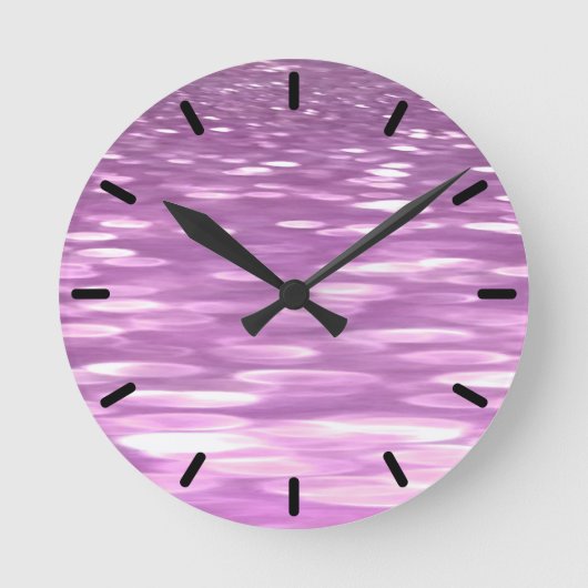 Abstracte #3: Lila Flikkering Ronde Klok (Voorkant)