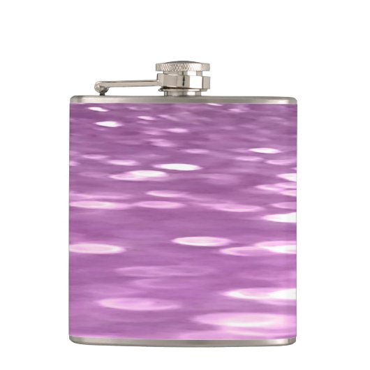 Abstracte #3: Lila Shimmer Heupfles (Voorkant)