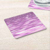 Abstracte #3: Lila Shimmer Kartonnen Onderzetters (Schuin)