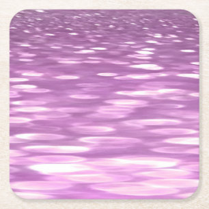 Abstracte #3: Lila Shimmer Kartonnen Onderzetters