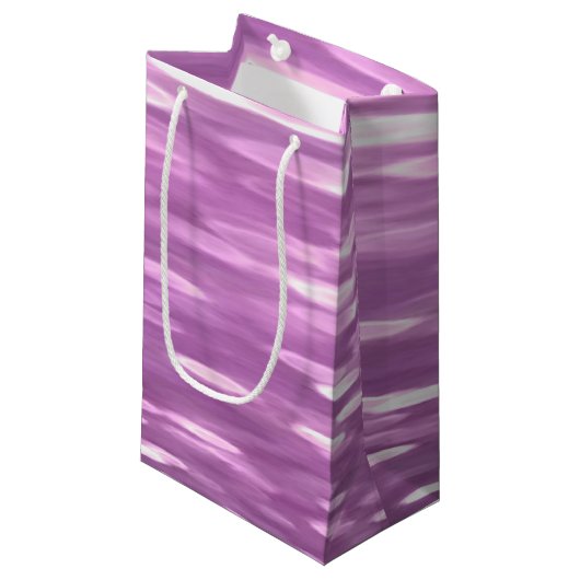 Abstracte #3: Lila Shimmer Klein Cadeauzakje (Voorkant Gekanteld)