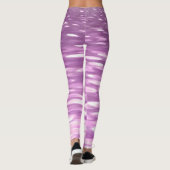 Abstracte #3: Lila Shimmer Leggings (Achterkant)