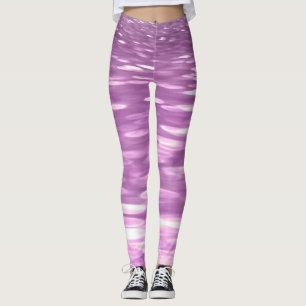 Abstracte #3: Lila Shimmer Leggings