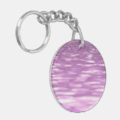 Abstracte #3: Lila Shimmer Sleutelhanger (Voorkant Links)