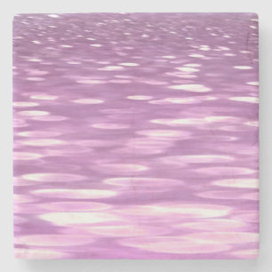 Abstracte #3: Lila Shimmer Stenen Onderzetter