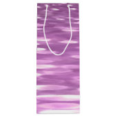 Abstracte #3: Lila Shimmer Wijn Cadeautas (Achterkant)