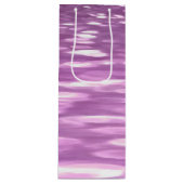 Abstracte #3: Lila Shimmer Wijn Cadeautas (Voorkant)
