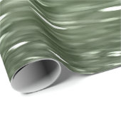 Abstracte #3: Olijfgroene blauwvis Cadeaupapier (Rol Hoek)