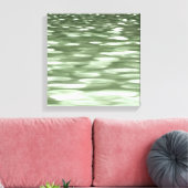 Abstracte #3: Olijfgroene blauwvis Canvas Afdruk (Insitu (Woonkamer))