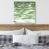 Abstracte #3: Olijfgroene blauwvis Canvas Afdruk (Insitu (Slaapkamer))