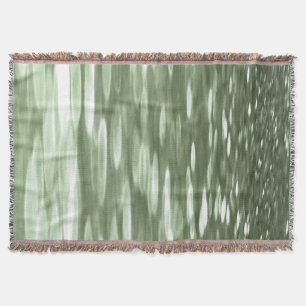 Abstracte #3: Olijfgroene blauwvis Deken