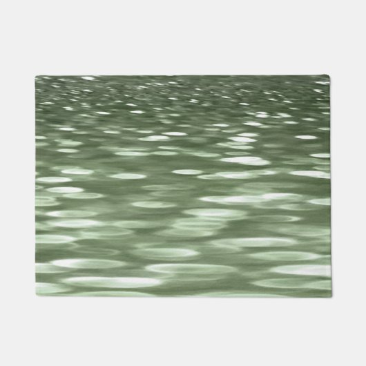 Abstracte #3: Olijfgroene blauwvis Deurmat (Voorkant)