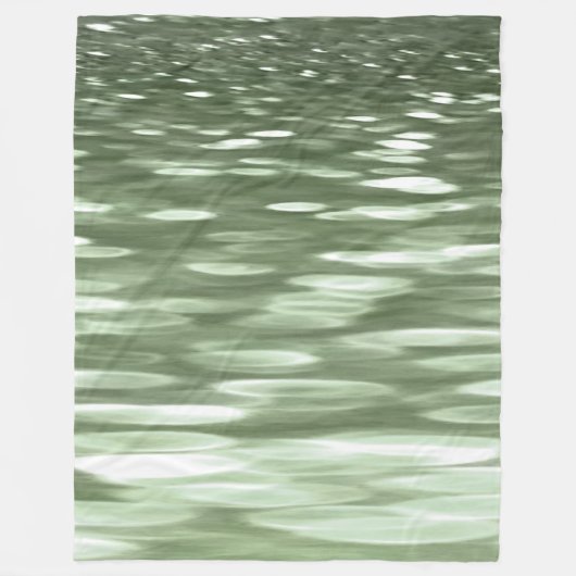 Abstracte #3: Olijfgroene blauwvis Fleece Deken (Voorkant)