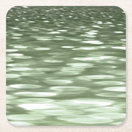 Abstracte #3: Olijfgroene blauwvis Kartonnen Onderzetters (Voorkant)