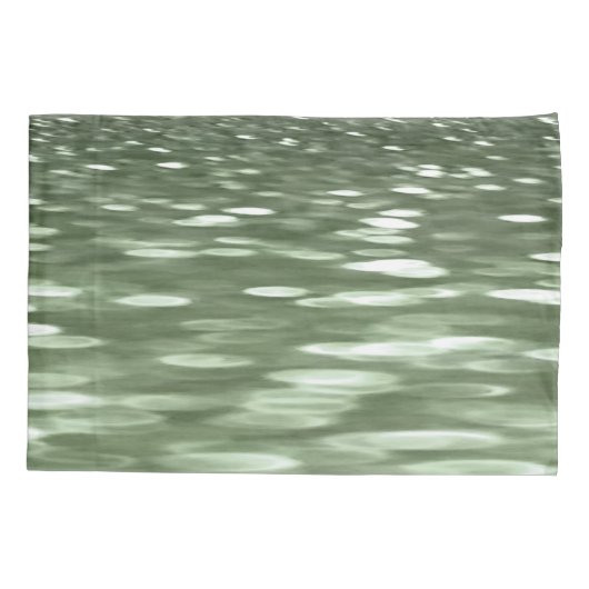 Abstracte #3: Olijfgroene blauwvis Kussensloop (Achterkant)