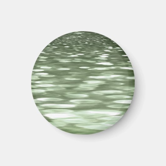 Abstracte #3: Olijfgroene blauwvis Magneet (Voorkant)