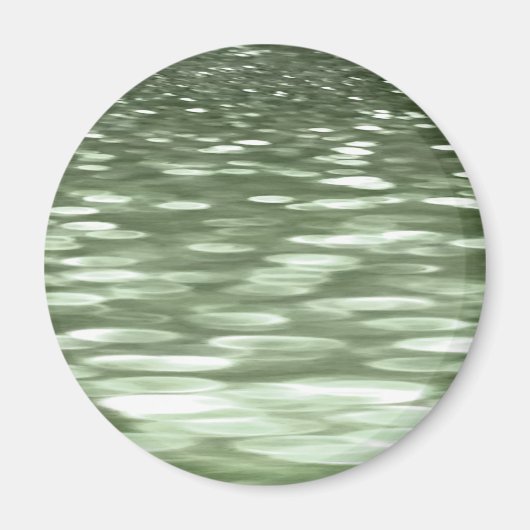 Abstracte #3: Olijfgroene blauwvis Magneet (Voorkant)