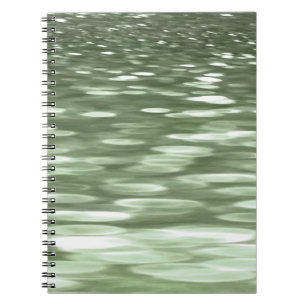 Abstracte #3: Olijfgroene blauwvis Notitieboek