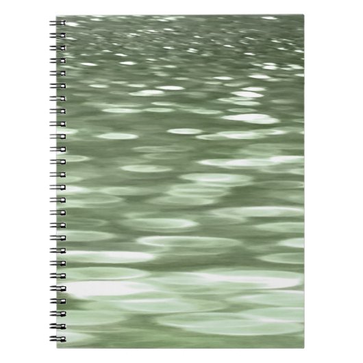 Abstracte #3: Olijfgroene blauwvis Notitieboek (Voorkant)