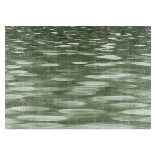 Abstracte #3: Olijfgroene blauwvis Snijplank (Voorkant)