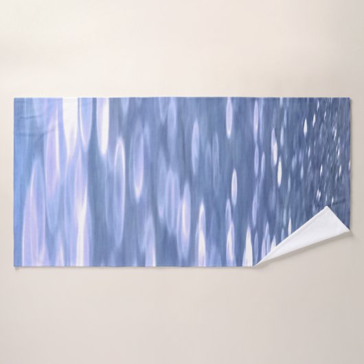 Abstracte #3: Powder blue shimmer Badhanddoek (Badhanddoek)