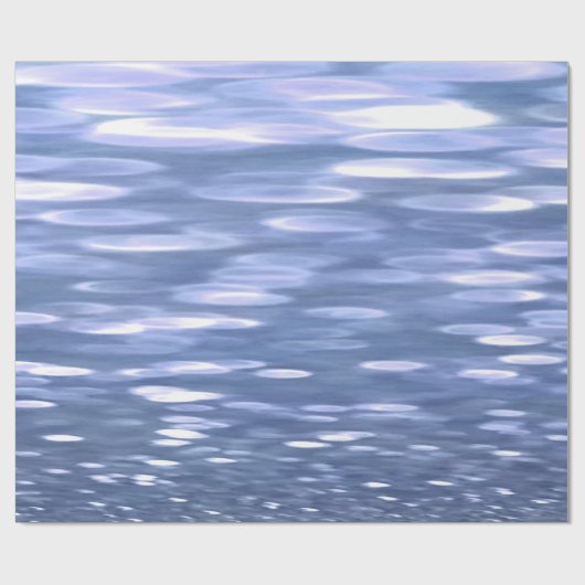 Abstracte #3: Powder blue shimmer Cadeaupapier (Vlak)