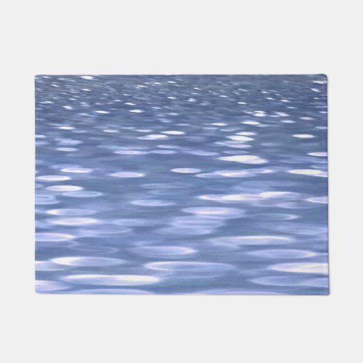 Abstracte #3: Powder blue shimmer Deurmat (Voorkant)