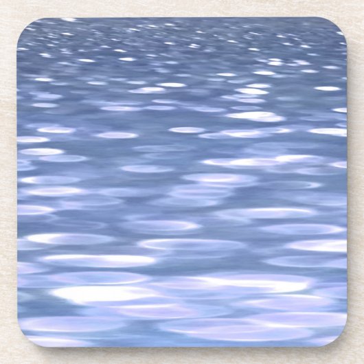 Abstracte #3: Powder blue shimmer Drankjes Onderzetter (Voorkant)